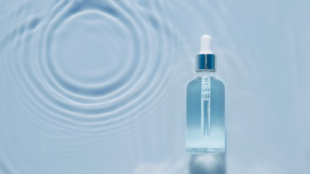 a bottle of anti-fog solution