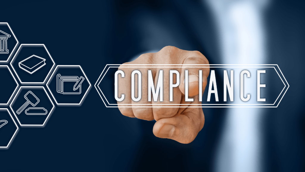 an image depicted the word compliance