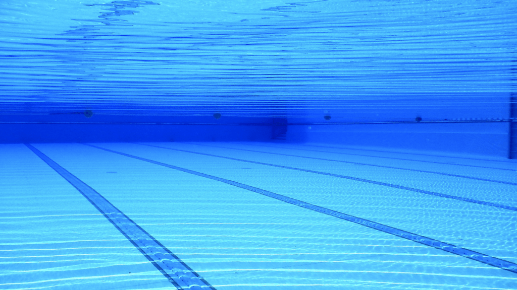 a modern olympic swimming pool