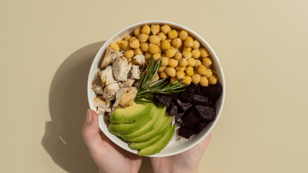 a bowlful of nutritional foods