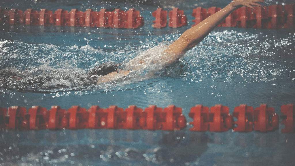 a person in a swimming competition