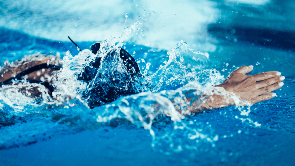 a person in a swimming competition