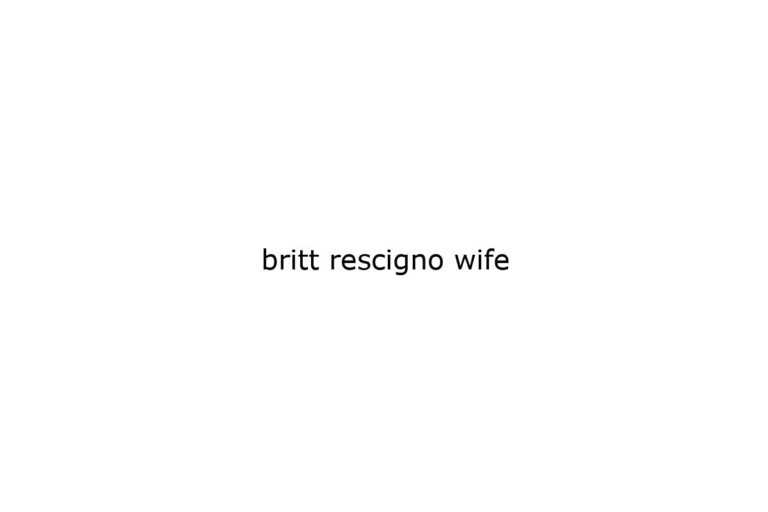 britt rescigno wife