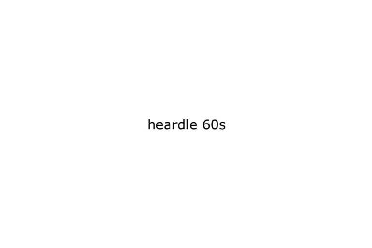 heardle 60s