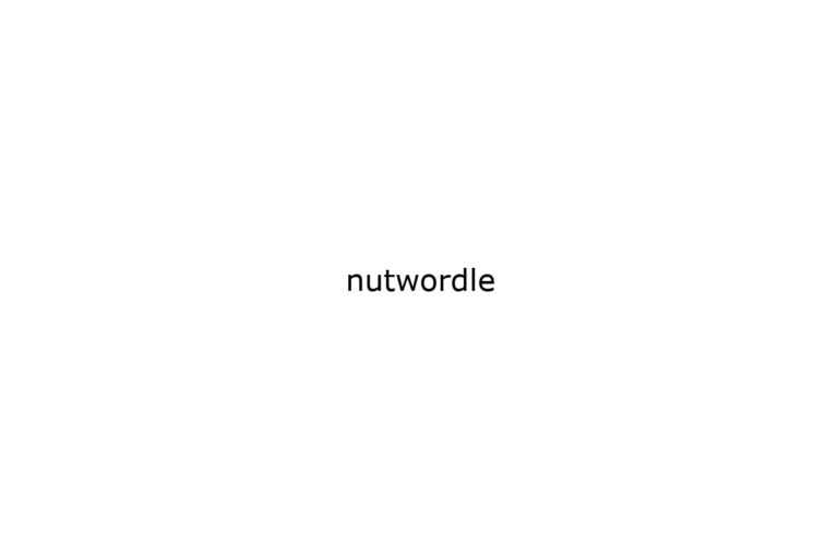 nutwordle