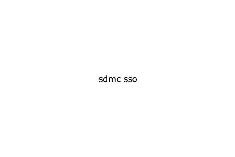 sdmc sso