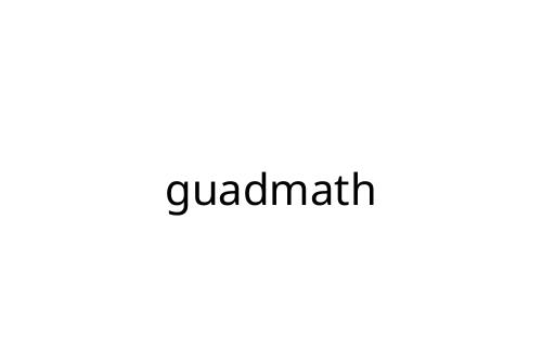 guadmath