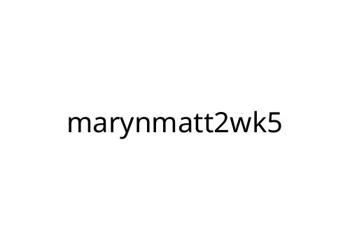 marynmatt2wk5