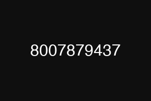 8007879437