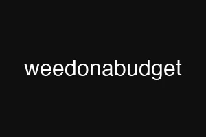 weedonabudget