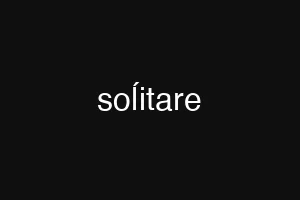 soĺitare