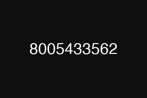 8005433562